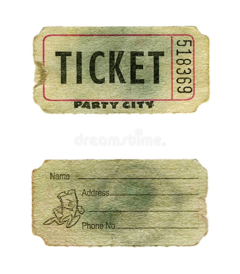 Grunge party ticket