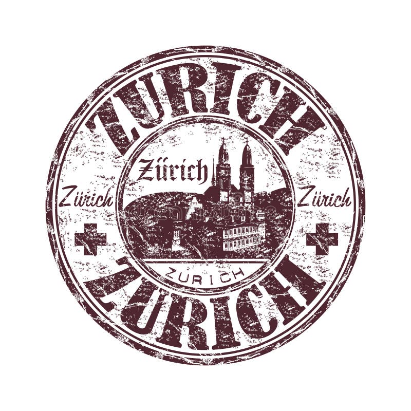 grunge pieczątka Zurich royalty ilustracja grunge pieczątka Zurich royalty ilustracja