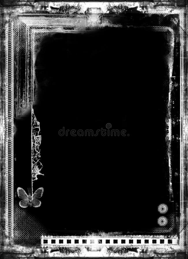 Grunge Retro Style Frame for Your Projects Stock Image Image of