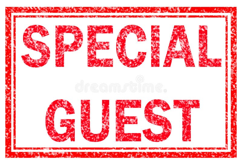 Special Guest rubber stamp stock vector. Illustration of star - 87550168