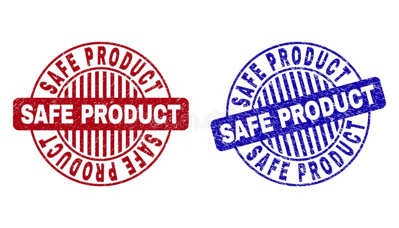 Grunge Safe Food Textured Round Stamps Stock Vector Illustration Of Vector Element 144418911