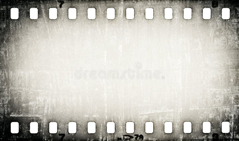 Grunge scratched film strip background