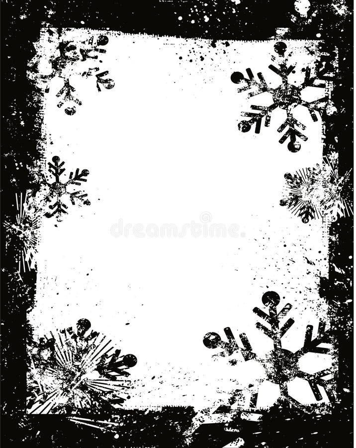 grunge snowflakes απεικόνιση αποθεμάτων grunge snowflakes απεικόνιση αποθεμάτων