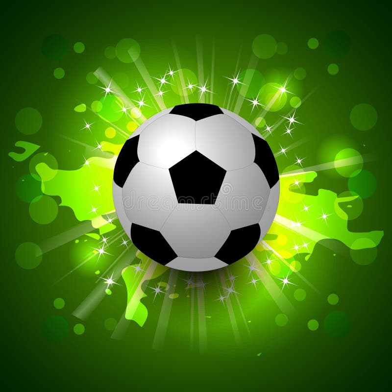 Grunge Soccer Ball Background Stock Vector Image 42184831