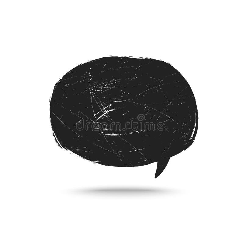 Grunge spreekt bel royalty-vrije illustratie Grunge spreekt bel royalty-vrije illustratie