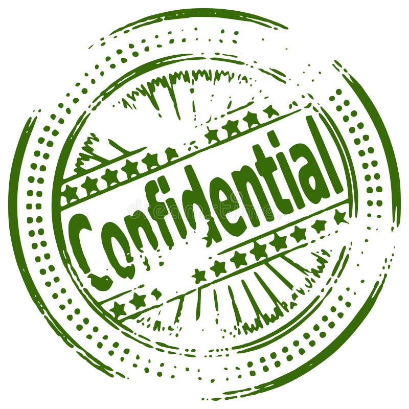 Grunge stamp CONFIDENTIAL royalty free illustration Grunge stamp CONFIDENTIAL royalty free illustration