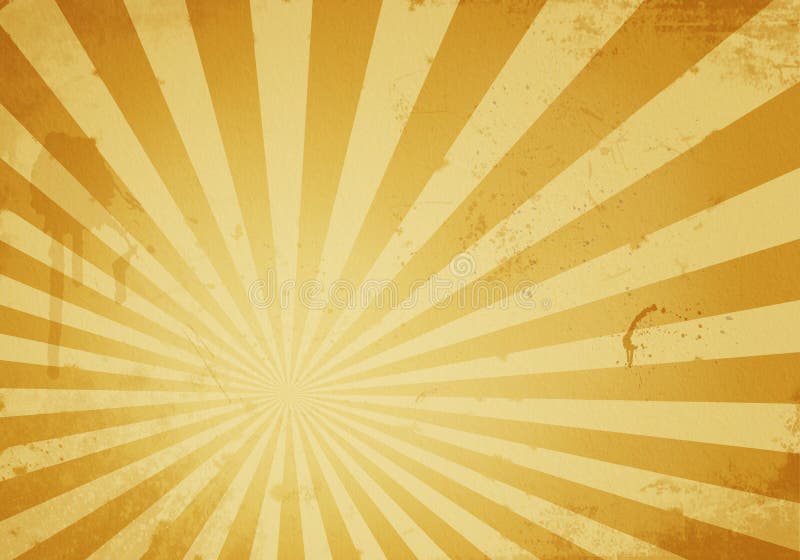 A view of a yellowed star burst background on stained or dirty grunge paper. A view of a yellowed star burst background on stained or dirty grunge paper.