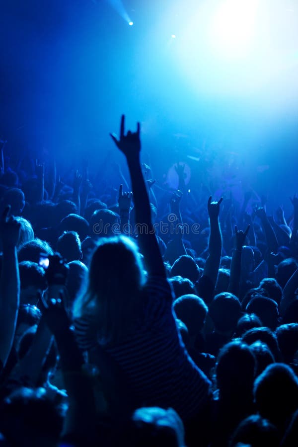Grunge style photo, people hands raised up on musical concert royalty free stock photos Grunge style photo, people hands raised up on musical concert royalty free stock photos