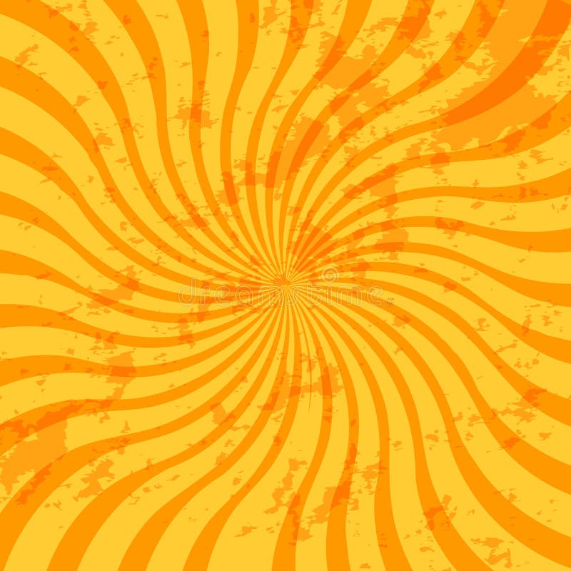 Grunge sunburst swirl