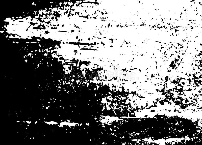 Grunge Texture. A White Spot Scratched On A Black Background. Vector