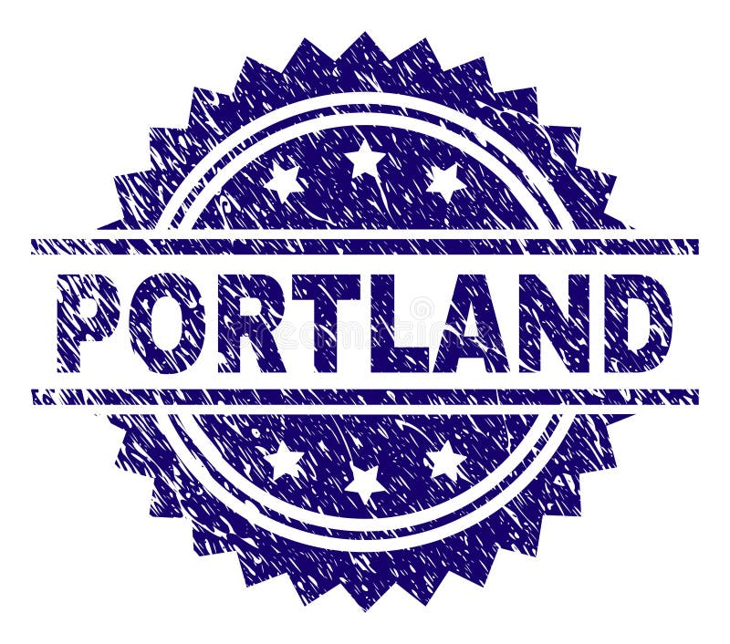 Grunge Textured PORTLAND znaczka foka ilustracja wektor Grunge Textured PORTLAND znaczka foka ilustracja wektor