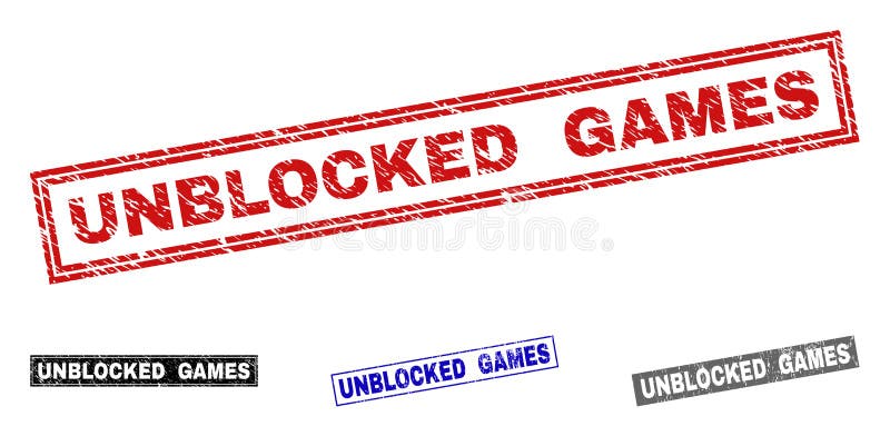 Unblocked games rubber stamp Royalty Free Vector Image