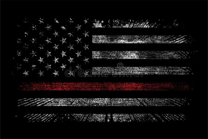 Grunge Usa Firefighter with Thin Red Line Wallpaperbackground Stock Vector  Stock Vector  Illustration of stripes wallpaperbackground 173300396