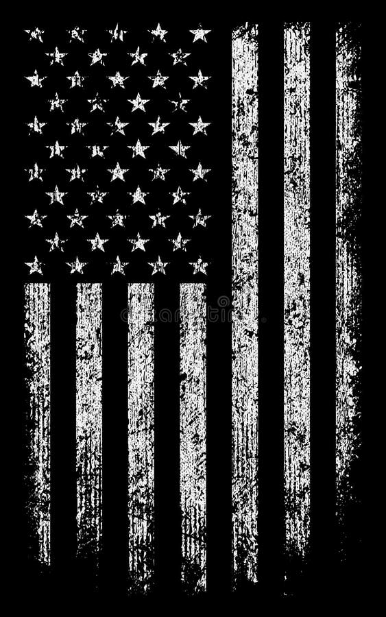 Grunge Usa Flag Black White Wallpaper Background Stock Vector Stock ...