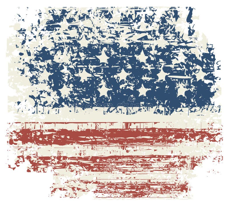 Download Grunge USA Flag. Vintage American Flag. Vector Stock ...