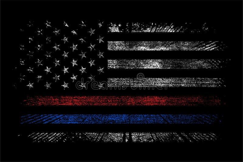 Wallpaper Thin Red And Blue Line Flag 4 Exciting Backgrounds