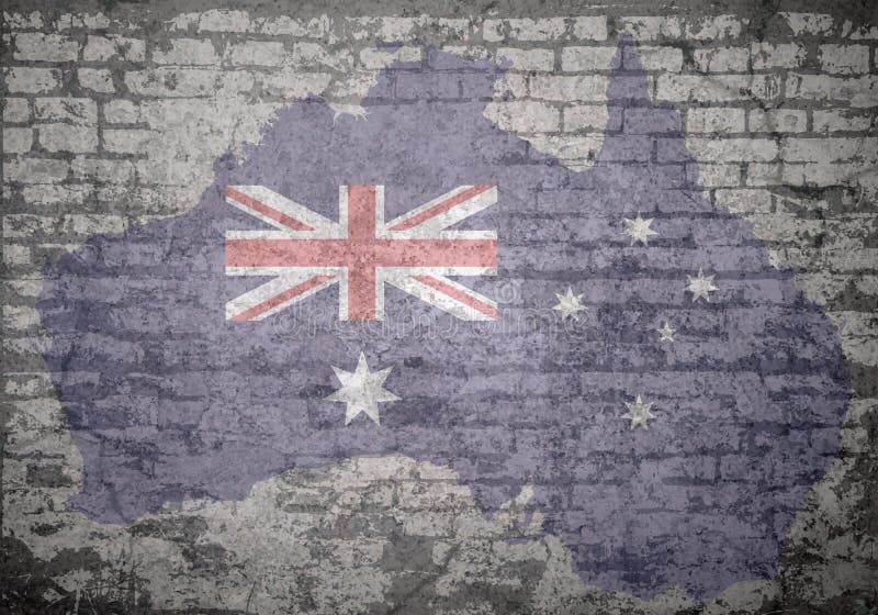 Grunge wall Australia stock illustration. Illustration of eroded