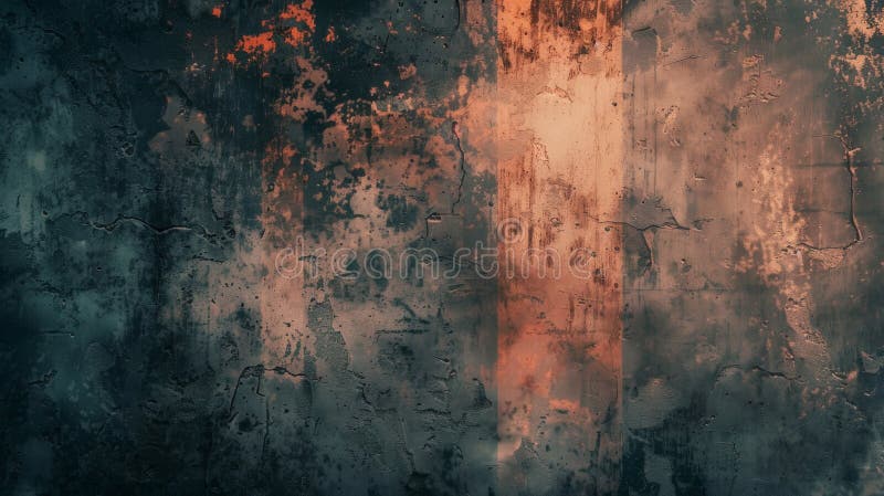 Grunge Wall Textur erschüttert städtischen Hintergrund mit Risse dunkle Farben stock abbildung
