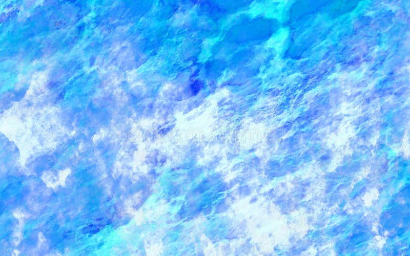 Grunge water blue cracked marble textured background with old lines