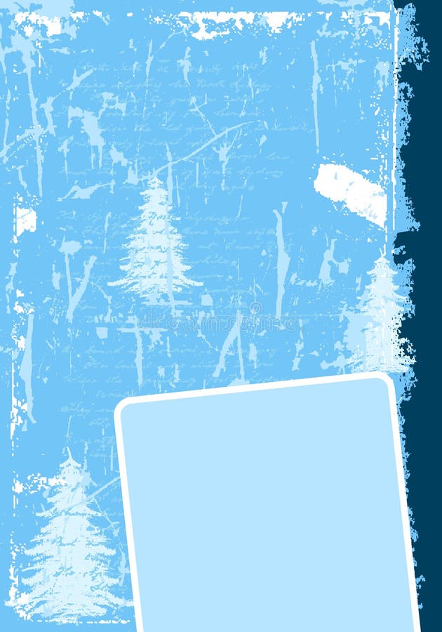 Grunge winter background