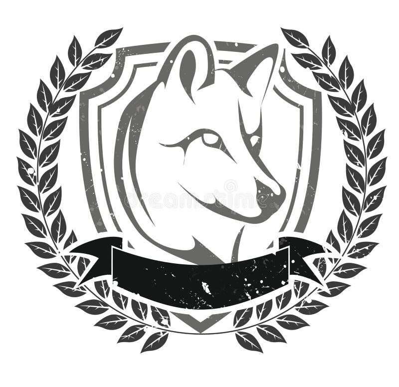 Wolf tribal tattoo style stock vector. Illustration of leader - 23149857