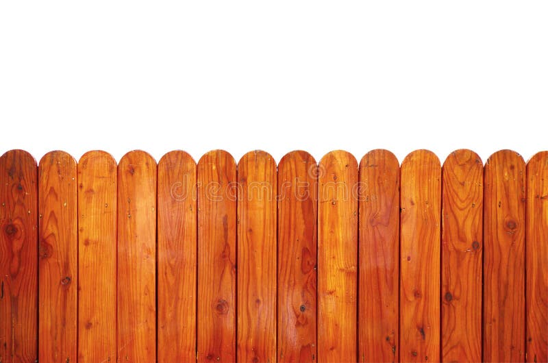 Grunge wooden fence isolated