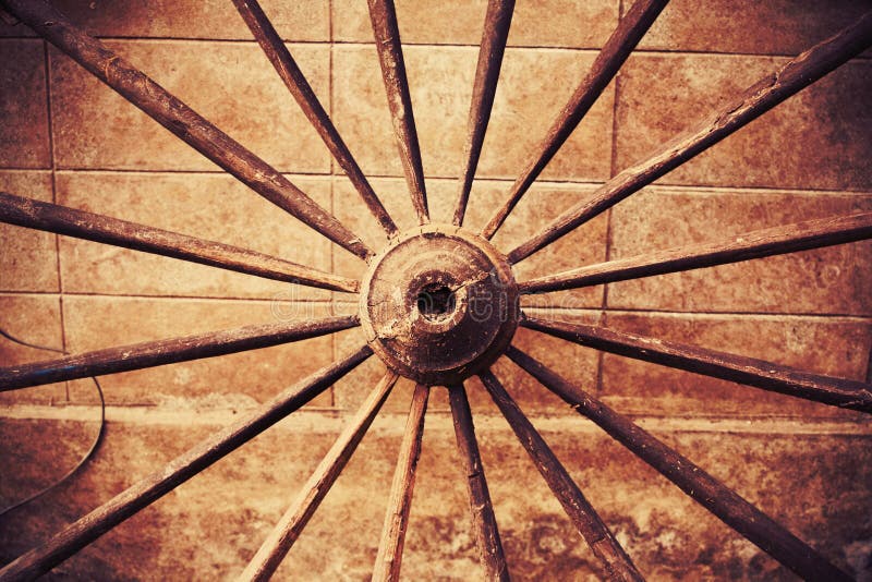 Grunge wooden wheel