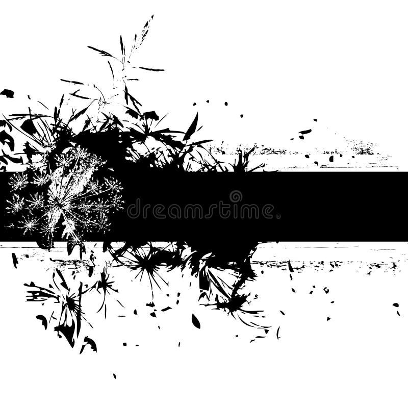 grunge знамени флористическое бесплатная иллюстрация grunge знамени флористическое бесплатная иллюстрация