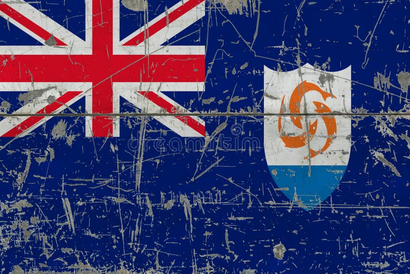 GrungeAnguilla flagga på gammal skrapad träyttersida Nationell tappningbakgrund royaltyfri foto GrungeAnguilla flagga på gammal skrapad träyttersida Nationell tappningbakgrund royaltyfri foto