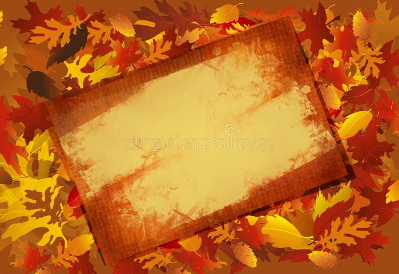 Grunged Fall Frame