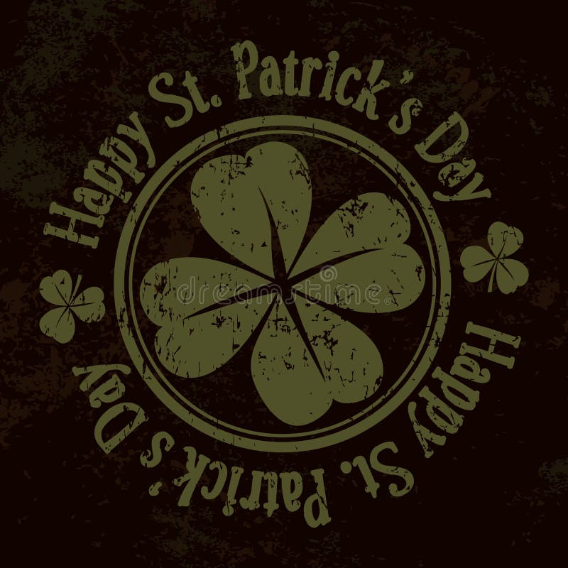 Grungest Patrick Day achtergrond, royalty-vrije illustratie Grungest Patrick Day achtergrond, royalty-vrije illustratie