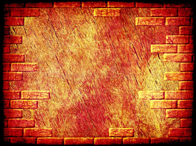 Brick border or frame stock illustration. Illustration of blank 7541813