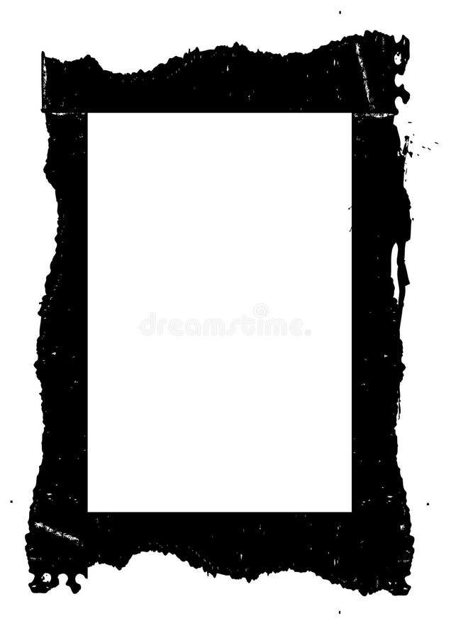 Grungy black frame