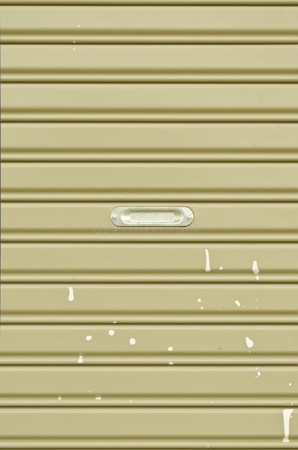 Grungy Corrugated Metal Sheet Slide Door Stock Image Image of door