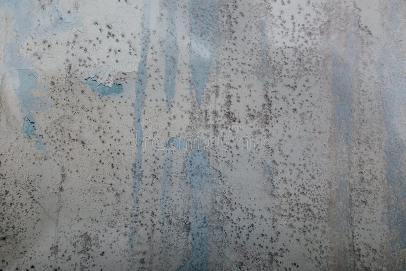 Grungy Dirty Wall Texture. Damaged Plaster with Water Stains on the