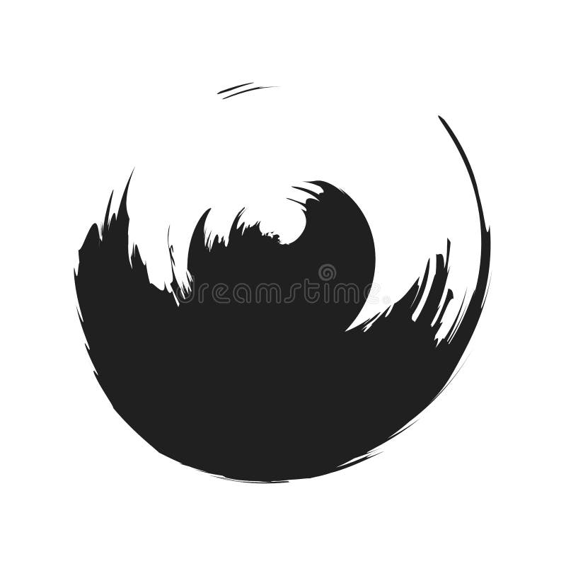 Circle Liquid, Fluid Splash Element Isolated on White Stock Vector ...