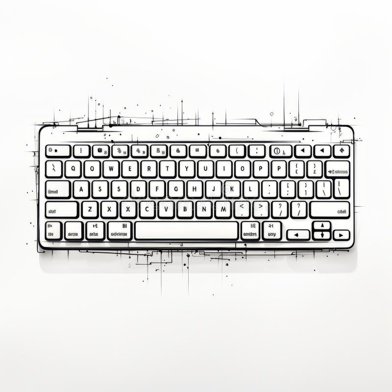 Keyboard computer communication drawing free image download