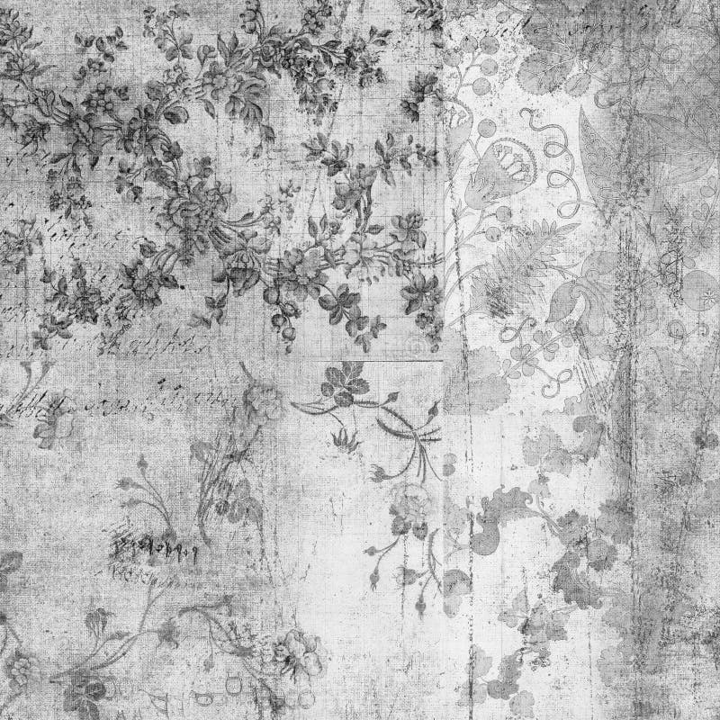 Grungy vintage floral scrapbook background royalty free illustration Grungy vintage floral scrapbook background royalty free illustration