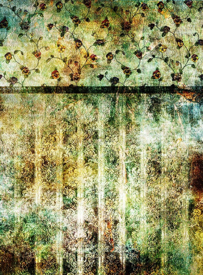 Grungy wallaper stock illustration