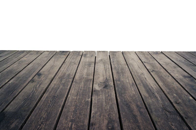 Grungy wooden plank floor