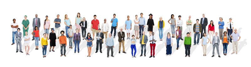 Group of Diverse Multiethnic People with Different Jobs Concept. Group of Diverse Multiethnic People with Different Jobs Concept.