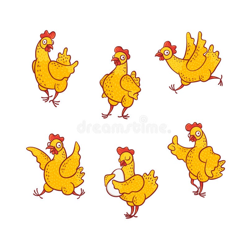 Vetores de Engraçado Desenho Animado Frango Vermelho Galinha Em Pé E  Sorrindo Feliz e mais imagens de Entusiástico - iStock