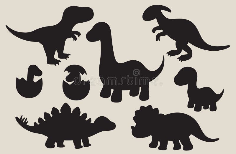 Grupo De Coleções Dos Dinossauros Dos Desenhos Animados Ilustração do Vetor  - Ilustração de criatura, dinossauro: 78959514