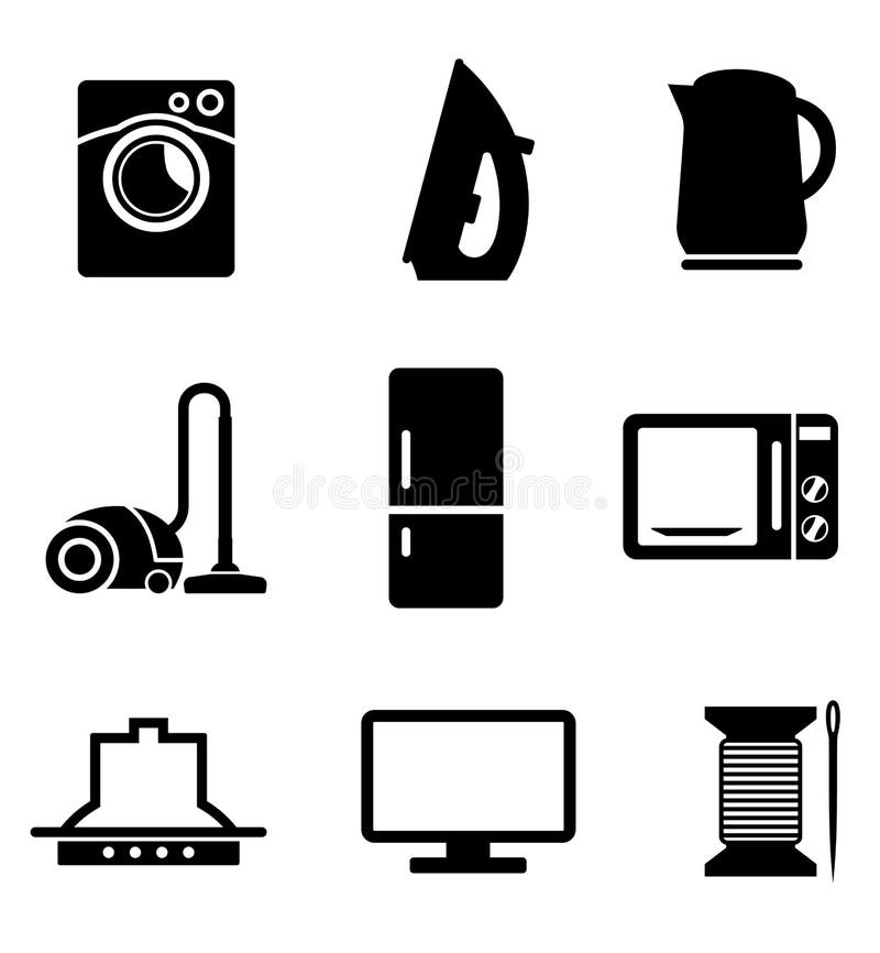 Conjunto De ícones De Aparelhos Eletrônicos E Monitor Incluem