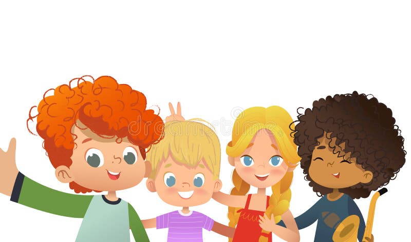 Grupo De Crianças Que Jogam O Jogo Em Um Parque Público Ou Playground Da  Escola Com Balanços, Slides, Skate, Bola, Lápis De Cor, Corda, Jogo Do  Catch-up. Infância Feliz. Ilustração Moderna. Clipart