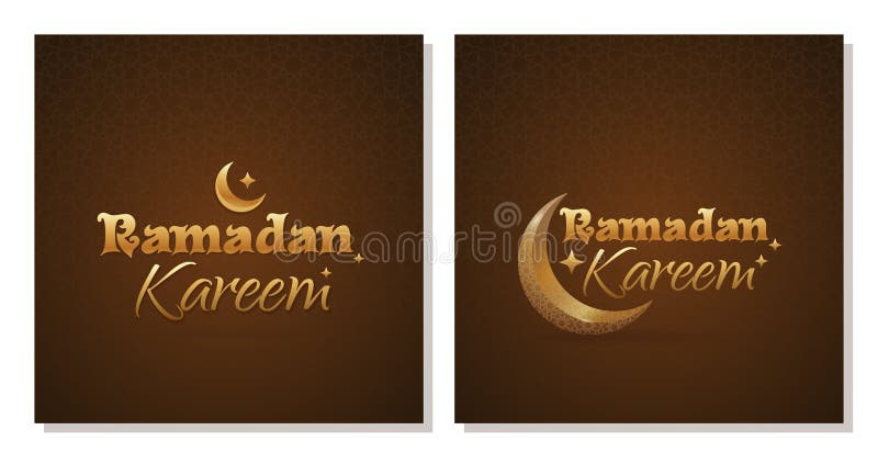 Grupo de cartão para Ramadan Kareem ilustração stock Grupo de cartão para Ramadan Kareem ilustração stock