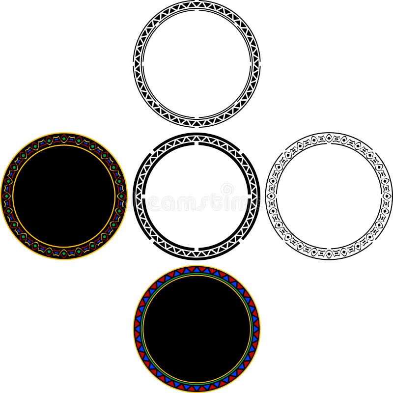 Grupo de círculos maias