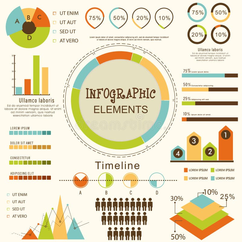 Grupo de elementos infographic do negócio ilustração do vetor Grupo de elementos infographic do negócio ilustração do vetor