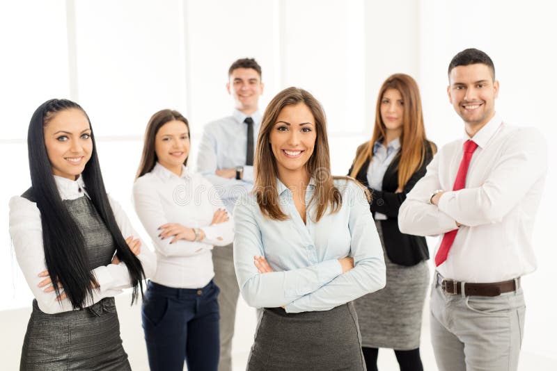 Grupo de executivos novos foto de stock royalty free Grupo de executivos novos foto de stock royalty free