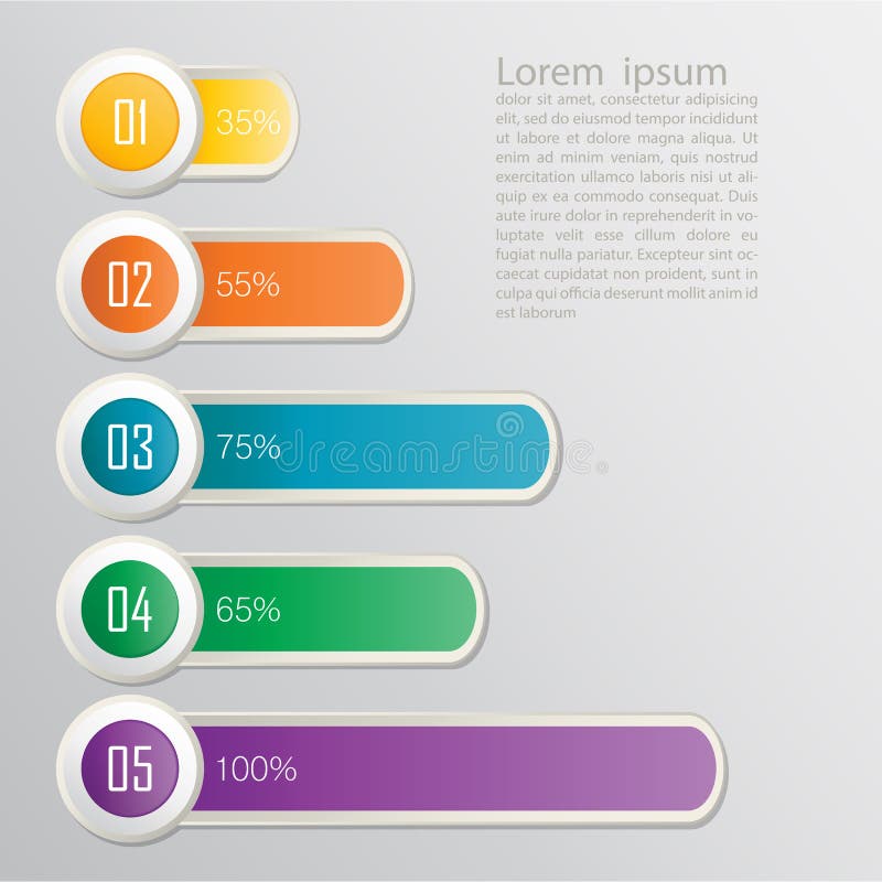 Grupo de fitas. Projeto de Infographic ilustração do vetor Grupo de fitas. Projeto de Infographic ilustração do vetor